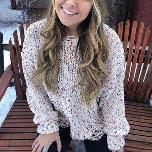 Fun confetti sweater